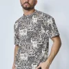 T-shirt à motif fleuri
