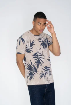 T-shirt à motif fleuri