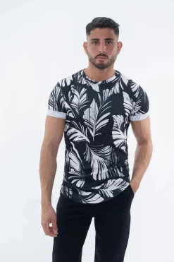 T-shirt à motif fleuri