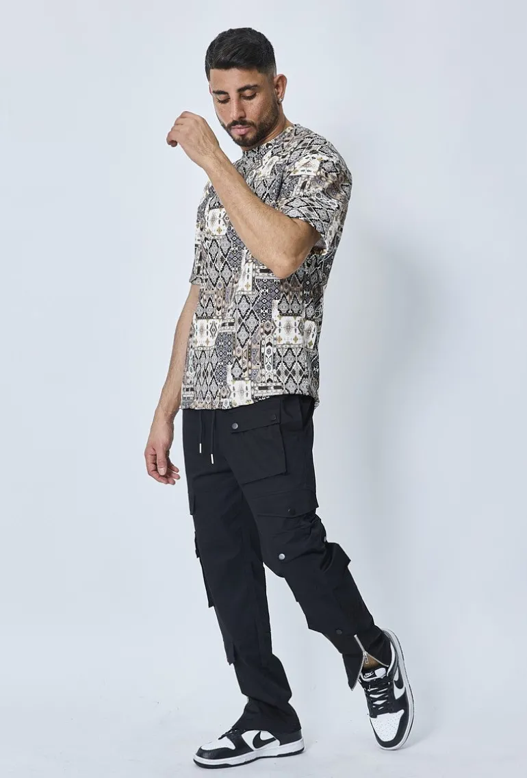 T-shirt à motif fleuri