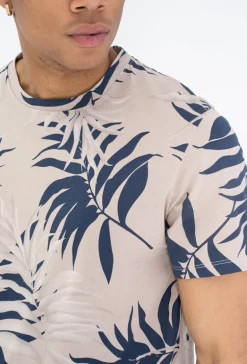 T-shirt à motif fleuri