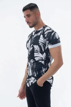 T-shirt à motif fleuri