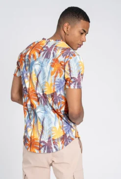 T-shirt à motif fleuri