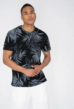 T-shirt à motif fleuri