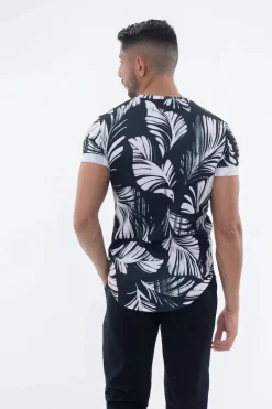 T-shirt à motif fleuri