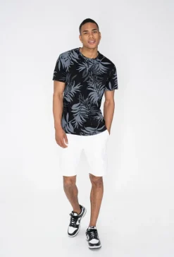 T-shirt à motif fleuri