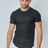 T-shirt à motif losange