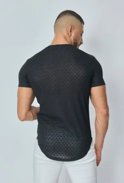 T-shirt à motif losange