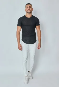 T-shirt à motif losange