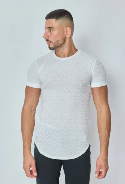 T-shirt à motif losange