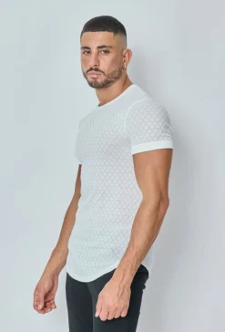 T-shirt à motif losange