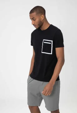 T-shirt à motif réfléchissant
