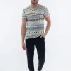 T-shirt à motifs colorés