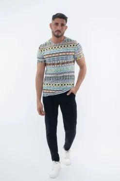 T-shirt à motifs colorés