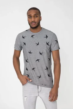 T-shirt à motifs hirondelles