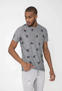 T-shirt à motifs hirondelles