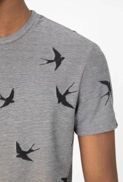 T-shirt à motifs hirondelles