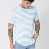 T-shirt à rayure maille