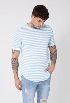 T-shirt à rayure maille