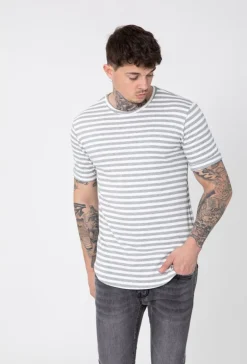 T-shirt à rayure maille