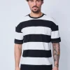 T-shirt à rayures décontracté