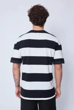 T-shirt à rayures décontracté