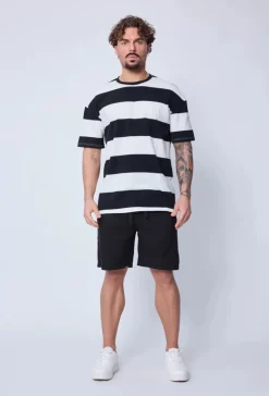 T-shirt à rayures décontracté