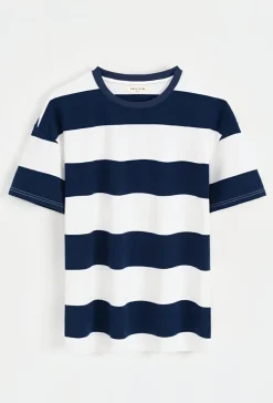 T-shirt à rayures décontracté