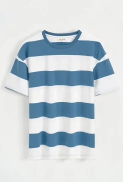 T-shirt à rayures décontracté