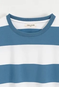 T-shirt à rayures décontracté