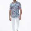 T-shirt aux motifs naturels