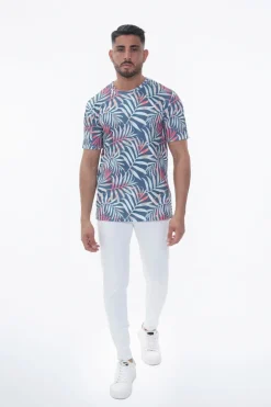 T-shirt aux motifs naturels
