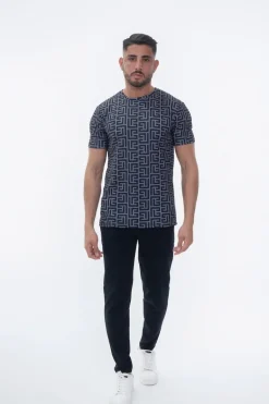 T-shirt aux motifs répétitifs monogramme