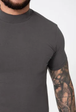 T-shirt basic col montant