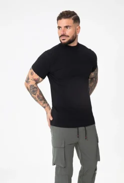T-shirt basic col montant