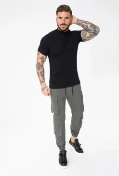 T-shirt basic col montant
