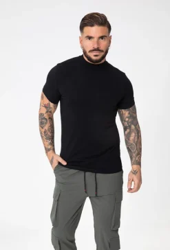 T-shirt basic col montant