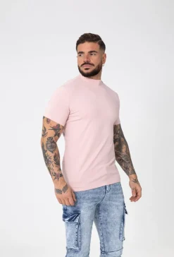 T-shirt basic col montant