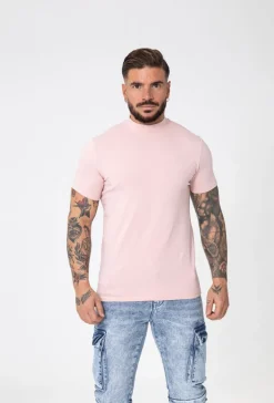 T-shirt basic col montant