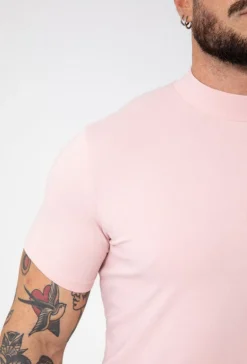 T-shirt basic col montant
