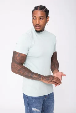 T-shirt basic col montant