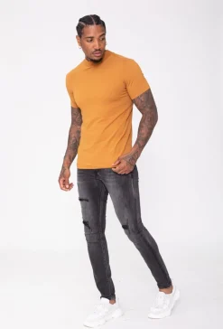 T-shirt basic col montant