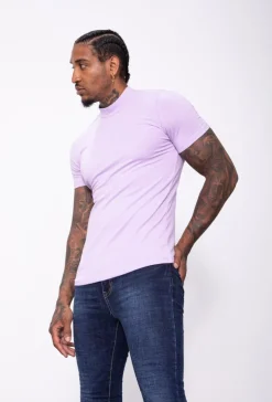 T-shirt basic col montant