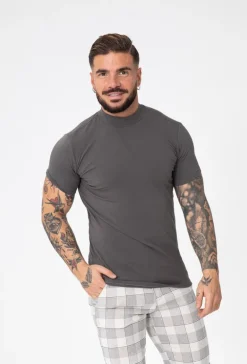 T-shirt basic col montant