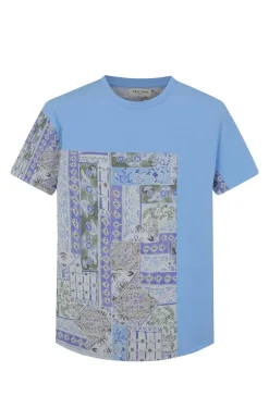 T-shirt bimatiere à motifs abstraits