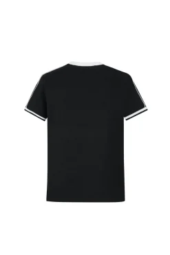 T-shirt cotelé style baseball