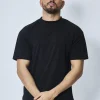 T-shirt cotelé uni oversize