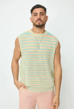 T-shirt débardeur à rayures