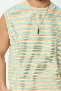 T-shirt débardeur à rayures