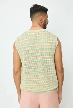 T-shirt débardeur à rayures